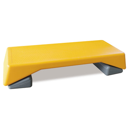 Aerobics Step Platform Height-Adjustable Fitness Equipment Stepper Trainer Exercise Step Platform Sliding Lifting Pad Yellow