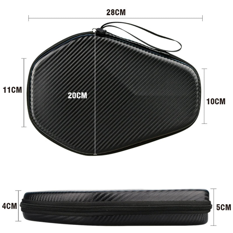 Table Tennis Racket Case Bag Pingpong Paddle Storage Bags Portable Waterproof Zipper Handbag Table Tennis Accessories