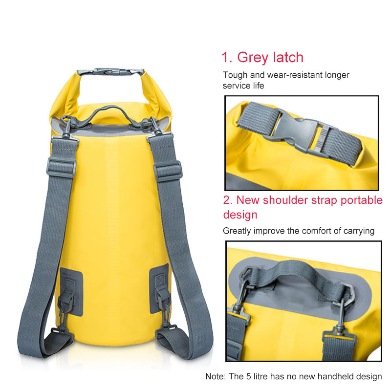 5L/10L/15L/20L/30L  Outdoor Sport PVC Waterproof Storage Dry Bag For Canoe Kayak Rafting Swimming Travel Kit Sack Backpack