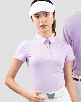 New Style Men And Women Golf Apparel Quick Drying Short Sleeved Naked T-Shirt With Embroidered High-End Polo Shirt