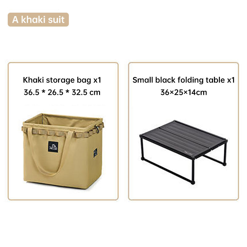Outdoor Camping Portable Folding Storage Bag Equipment Tent Camping Cutlery Square Organizer Box