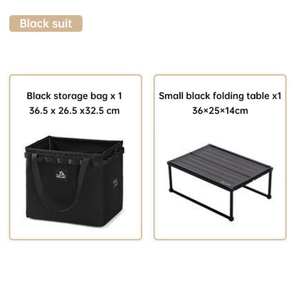 Outdoor Camping Portable Folding Storage Bag Equipment Tent Camping Cutlery Square Organizer Box