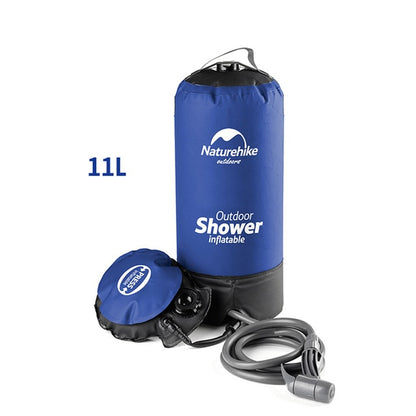 11L Pvc Portable Shower Outdoor Camping Shower Hiking Hydration Water Bag Water Tank Waterbag