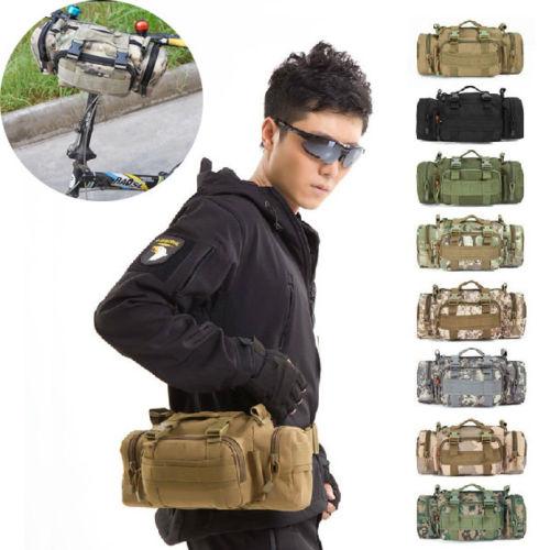 Black Hawk Commandos Multi-function Practical Waist Pack  Handlebar military Camouflage Shoulder Bag for outdoor sports activities