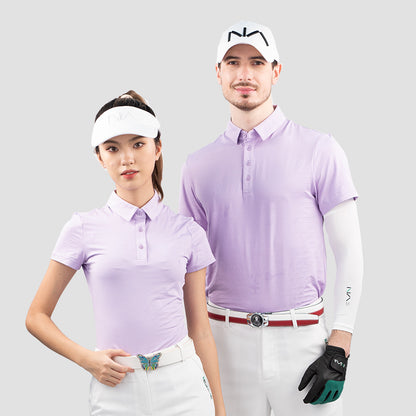 New Style Men And Women Golf Apparel Quick Drying Short Sleeved Naked T-Shirt With Embroidered High-End Polo Shirt