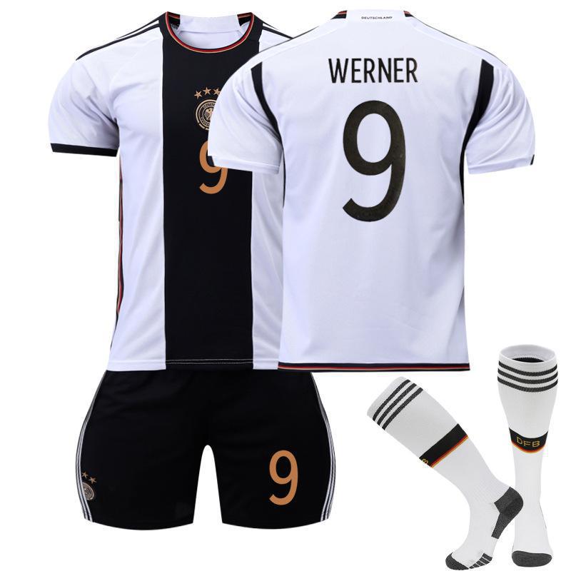 2022 World Cup Soccer Shirt Germany Home No.13, No.19, No.7, No.8 Soccer Shirt Set