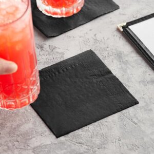 Empress Beverage Napkin 2 Ply Blk