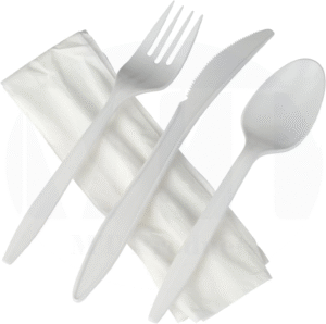 Hystix Cutlery Kit 4 pc Med Weight White