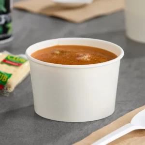 Empress 8 oz White Paper Soup Cup