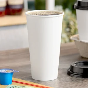 Karat 20 oz White Paper Hot Cup