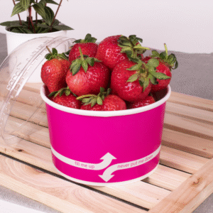 Karat 20 oz Paper Ice Cream Cup Pink