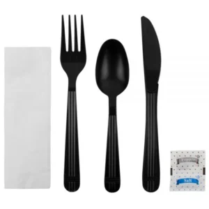 Karat 6 PC Cutlery Kit HW Black